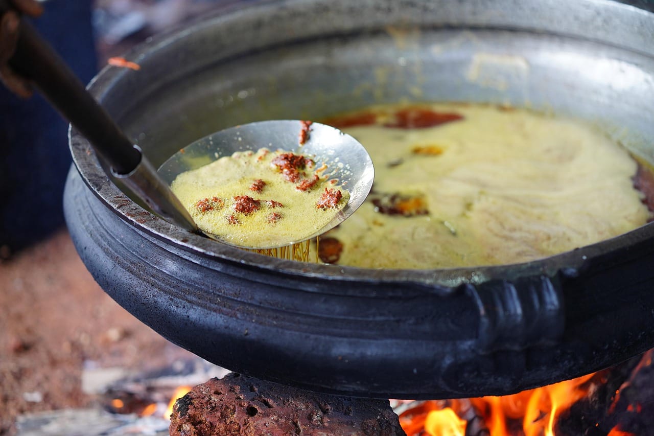 Cooking over fire in a space the size of a cupboard demands precision.