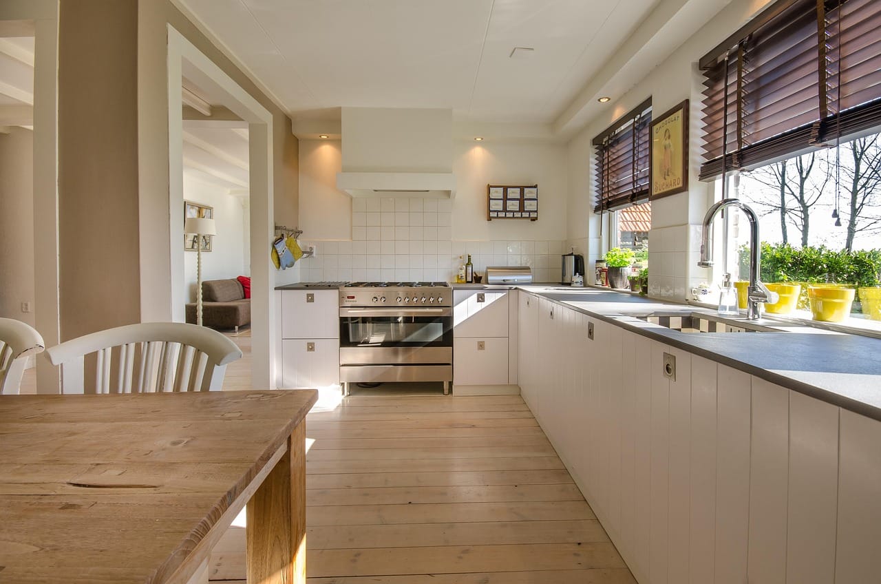 The test kitchen. The smart oven replaced a twenty-year-old model with one knob and a light.